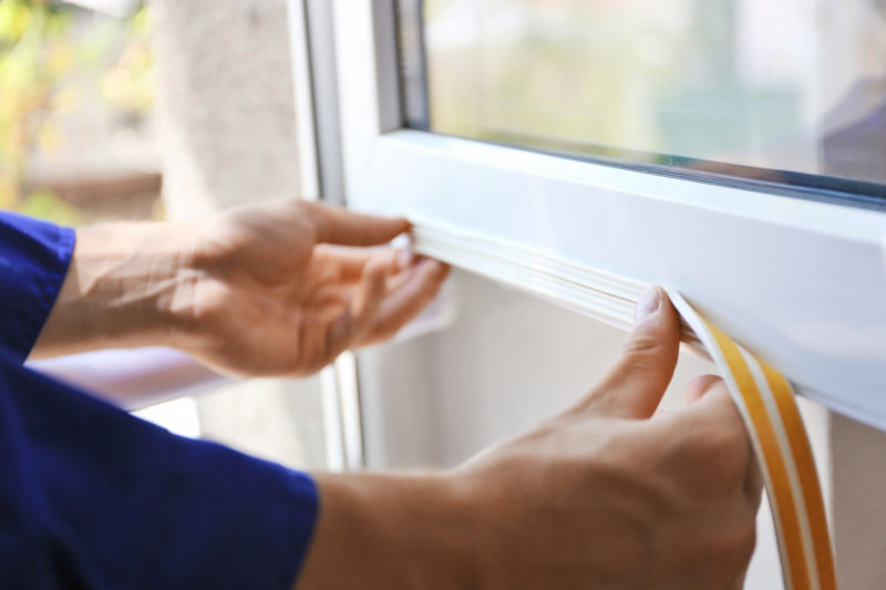 DIY weatherstripping seal envelope windows e