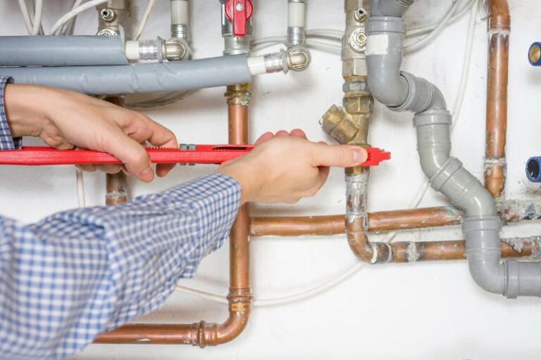 Plumbing Pipes Being Fixed