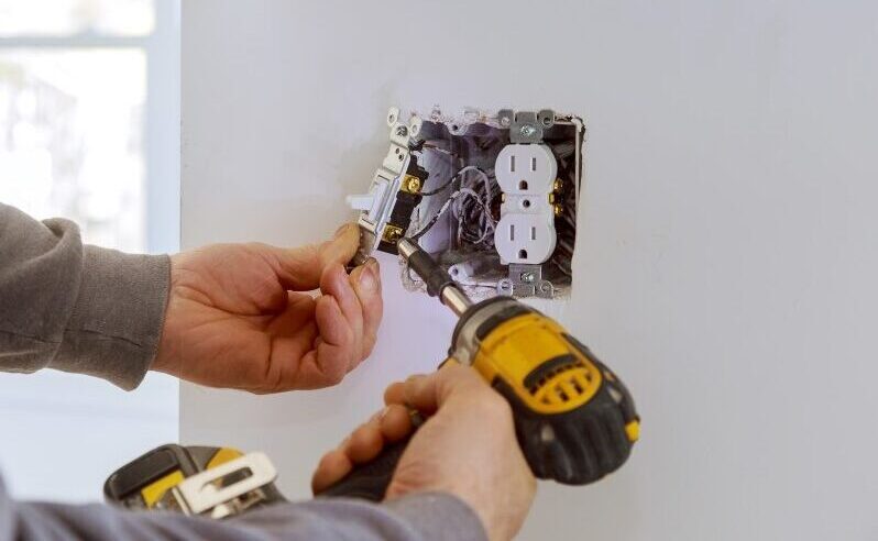 Electrician completing electrical repairs and upgrades in Birmingham Alabama