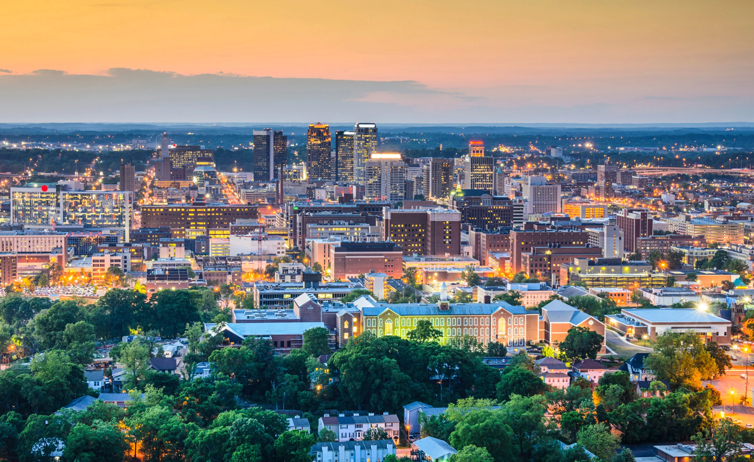 Downtown Birmingham Alabama served by One Source home service professionals